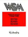 Kubota Tractor B1700 B2100 B2400 Workshop service manual 1995