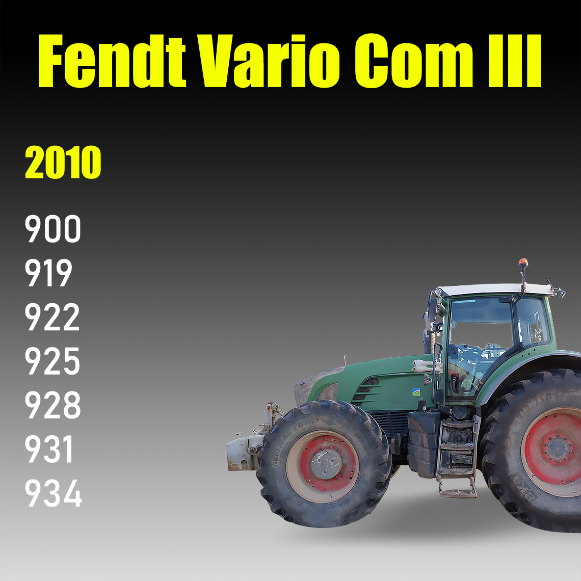 Fendt Vario Com III 900 919 922 925 928 931 934 Service manual 2010