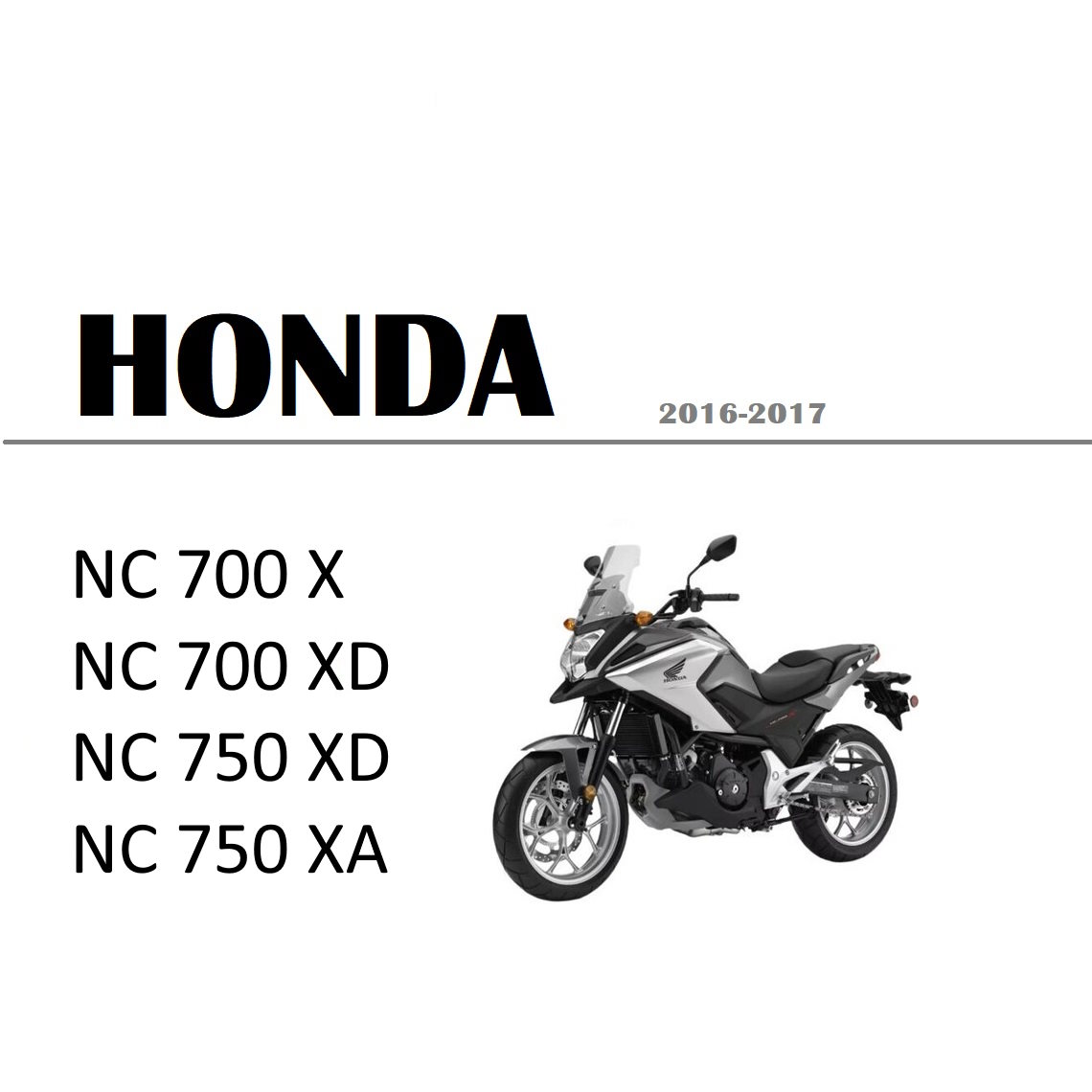 Service manual Honda NC700X / NC750X (2016-2017)