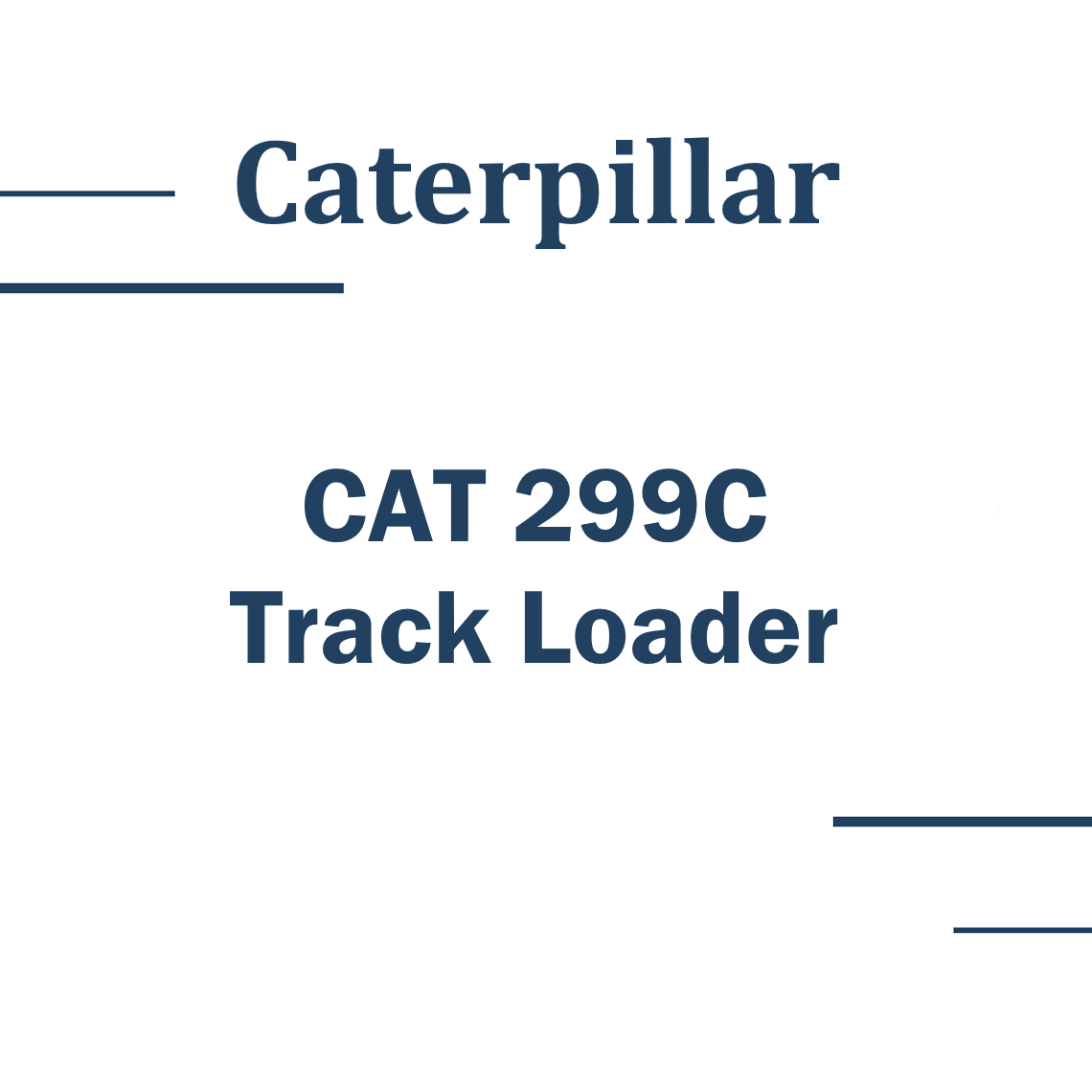 Caterpillar 299C Compact Track Loader Workshop service manual