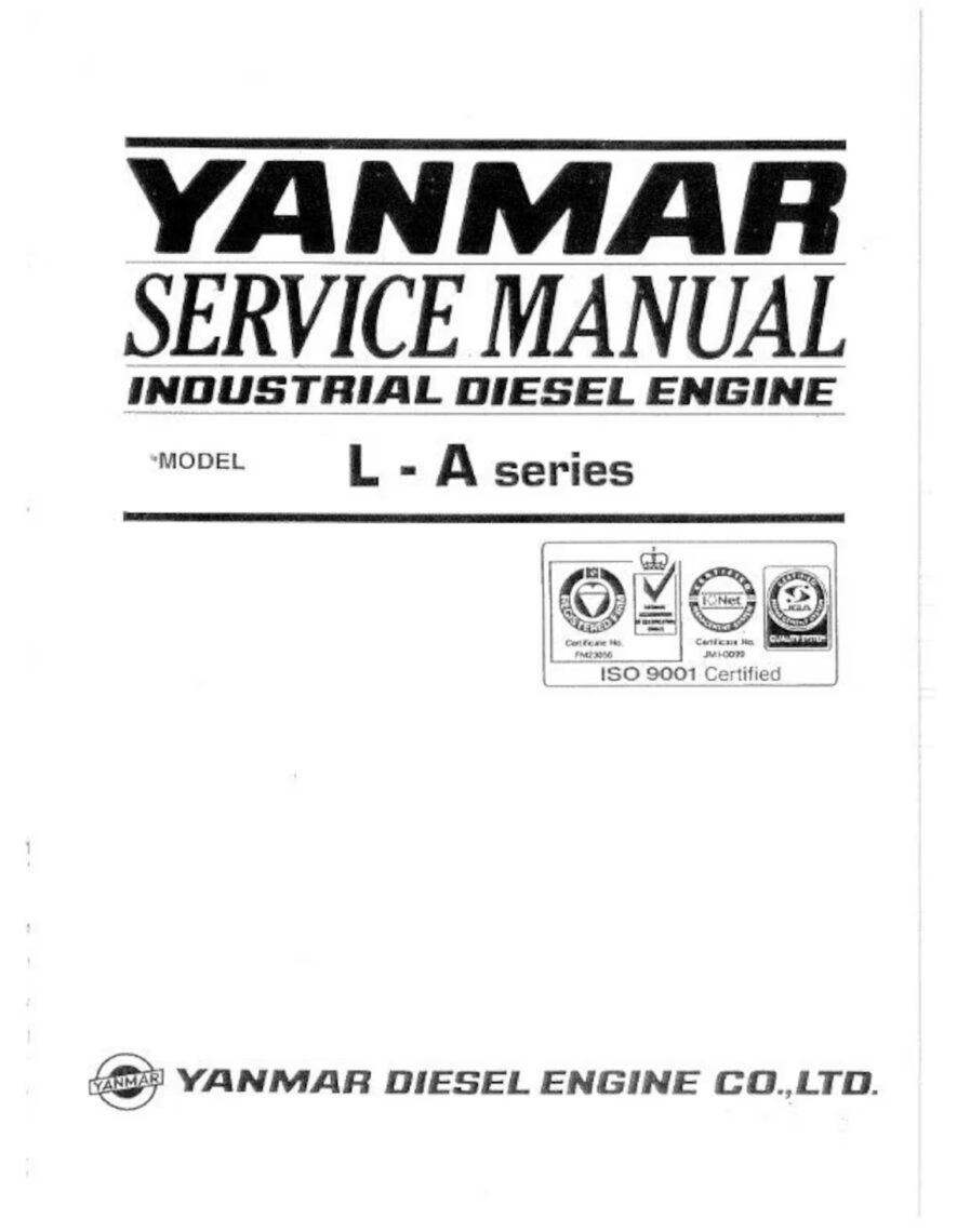 Yanmar Diesel Engine L70AE L75AE L90AE L100AE L40AE Workshop manual