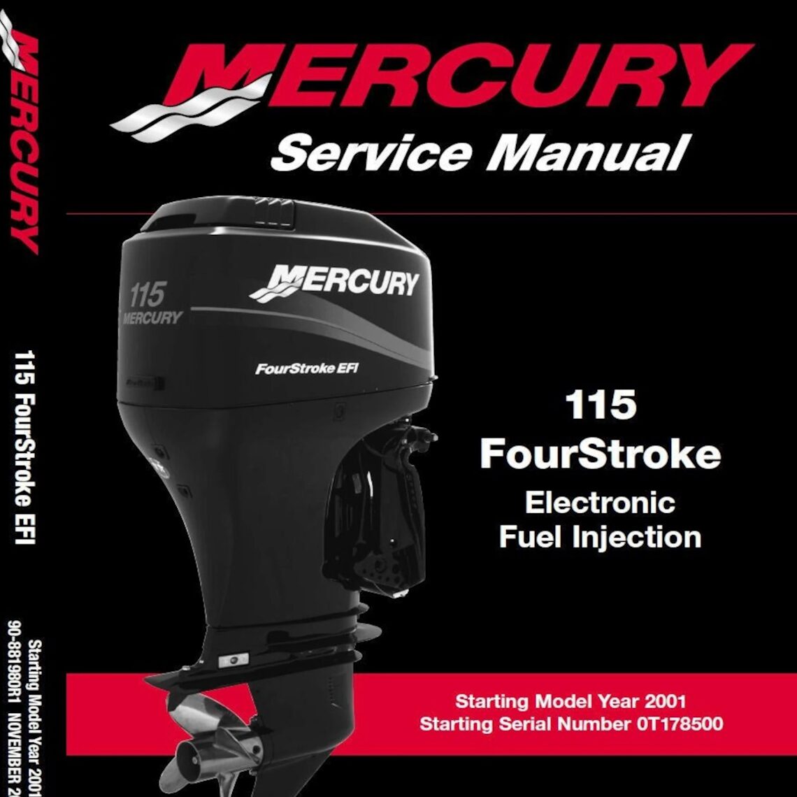 Mercury Outboard 115 HP 4 Stroke 2001 up Workshop manual