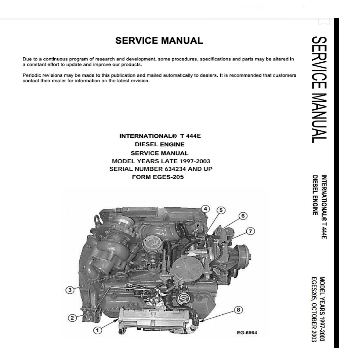 T444E International Workshop manual 1997-2003