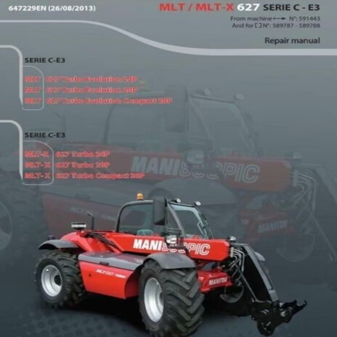 Manitou MLT MLTX 627 series C-E3 Workshop manual