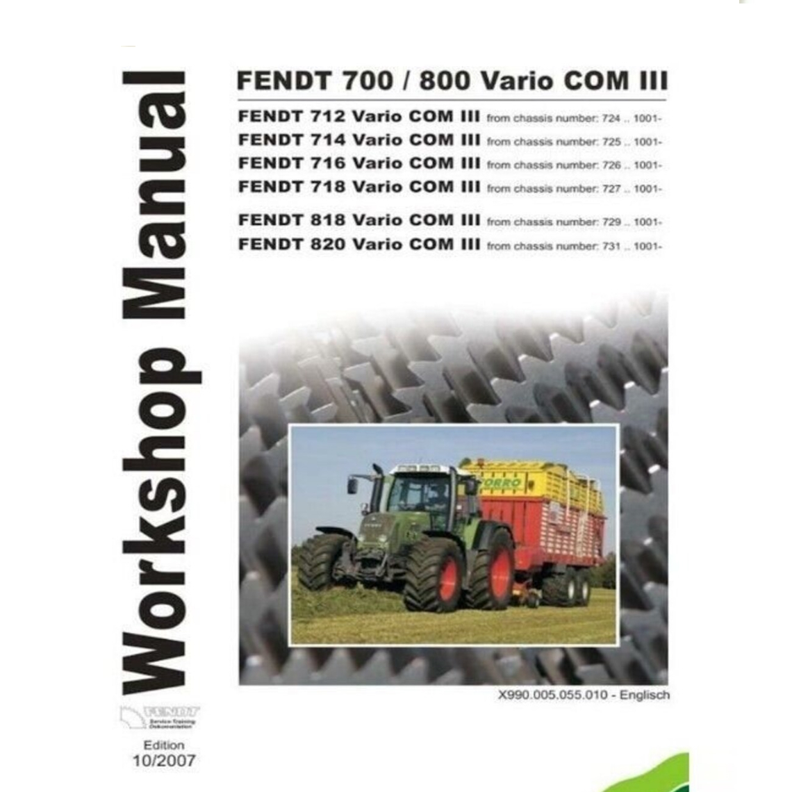 Fendt Vario Com3 712 714 716 718 818 820 Workshop Manual