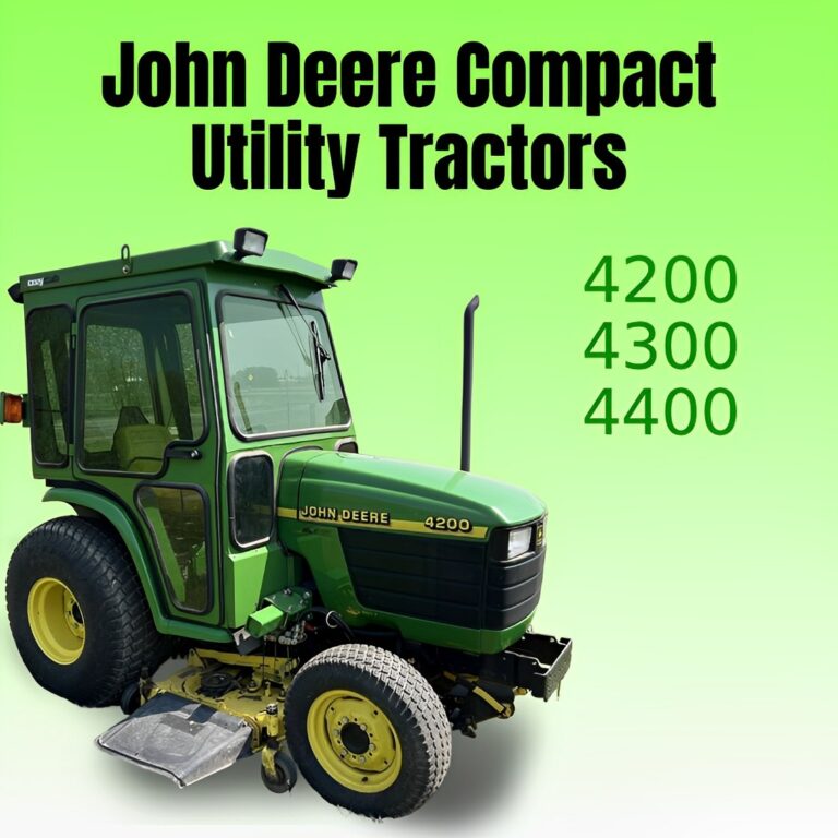 John Deere 4200 4300 4400 Service Manual and Operator Manual