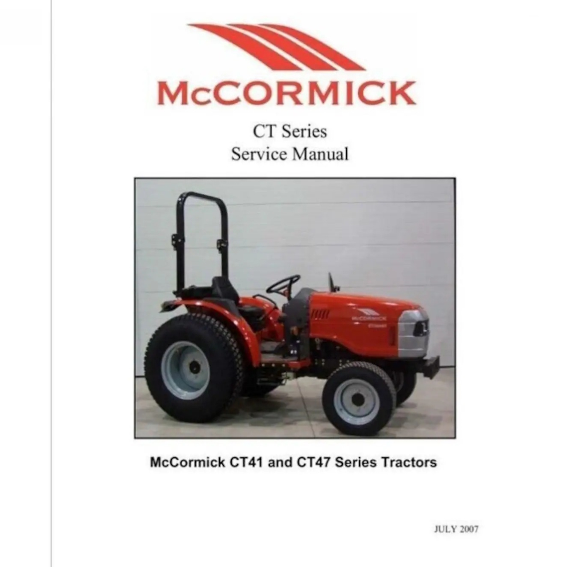 Tractor McCormick CT41 CT47 Workshop Manual