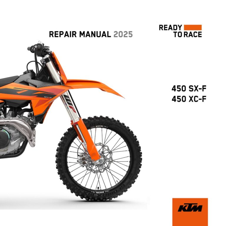 KTM 450 SX-F 450 XC-F Service manual 2025