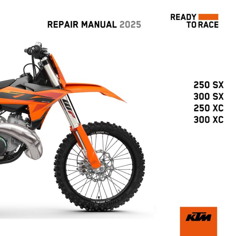 KTM 250-300 SX XC Workshop manual 2025