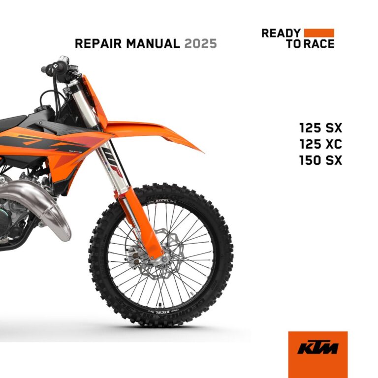 KTM 125 SX XC 150 SX Workshop manual 2025