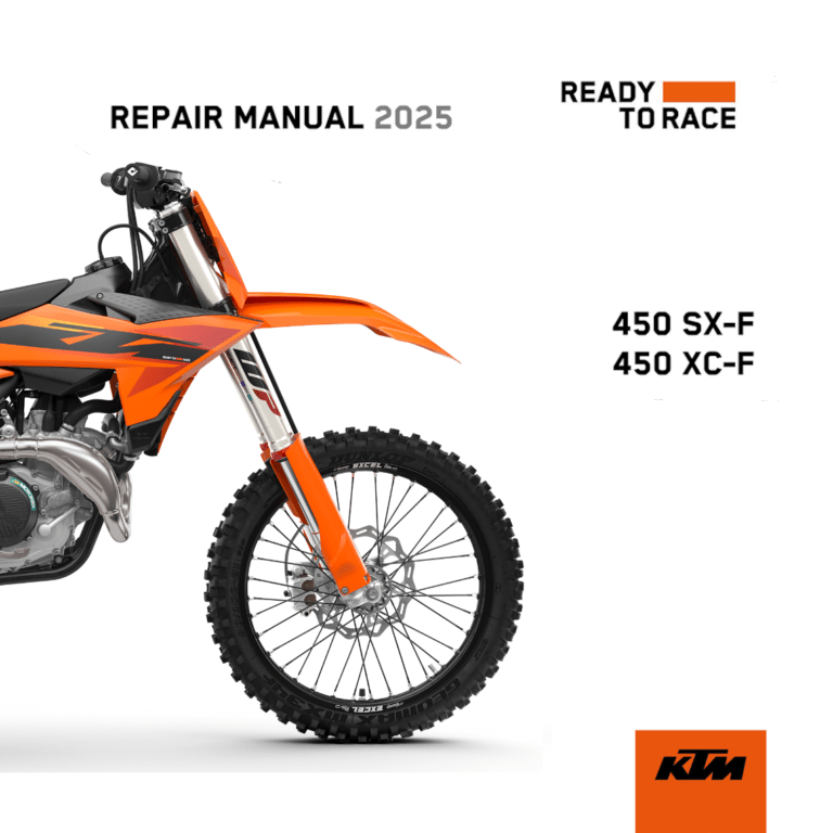 KTM 450 SX-F Workshop manual 2025